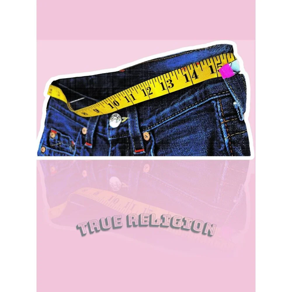 True Religion Womens Jeans 27 Blue Denim Made In USA 100% Cotton - Picture 2 of 16